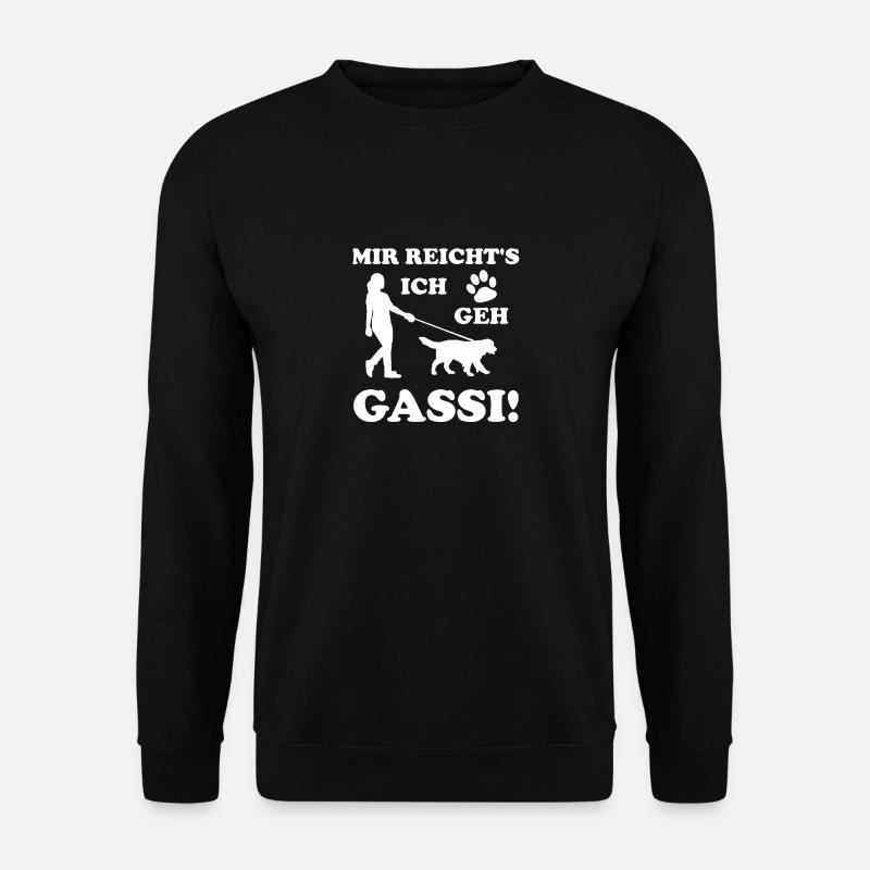 Mir Reichts Ich Geh Gassi - Unisex Pullover - Schwarz