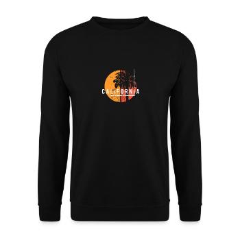 Redondo Beach Kalifornien Kühle Palme Einheimisch - Unisex Pullover - Schwarz - Vorne - Alina (178cm) & Michal (187cm)