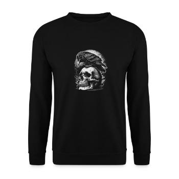 Midnight's Emissary - Unisex Sweatshirt - black - Front - Alina (178cm) & Michal (187cm)