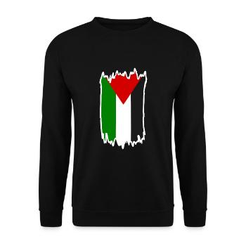 Free palestine - Sweat-shirt Unisexe - noir - Devant - Alina (178cm) & Michal (187cm)