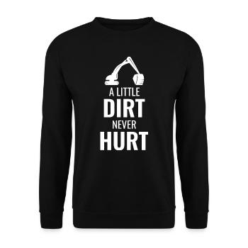 Excavator Backhoe Heavy Equipment Operator Funny - Unisex Sweatshirt - black - Front - Alina (178cm) & Michal (187cm)
