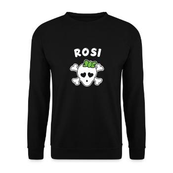 Pirate Rosi Design for Girls and Women - Unisex Sweatshirt - black - Front - Alina (178cm) & Michal (187cm)