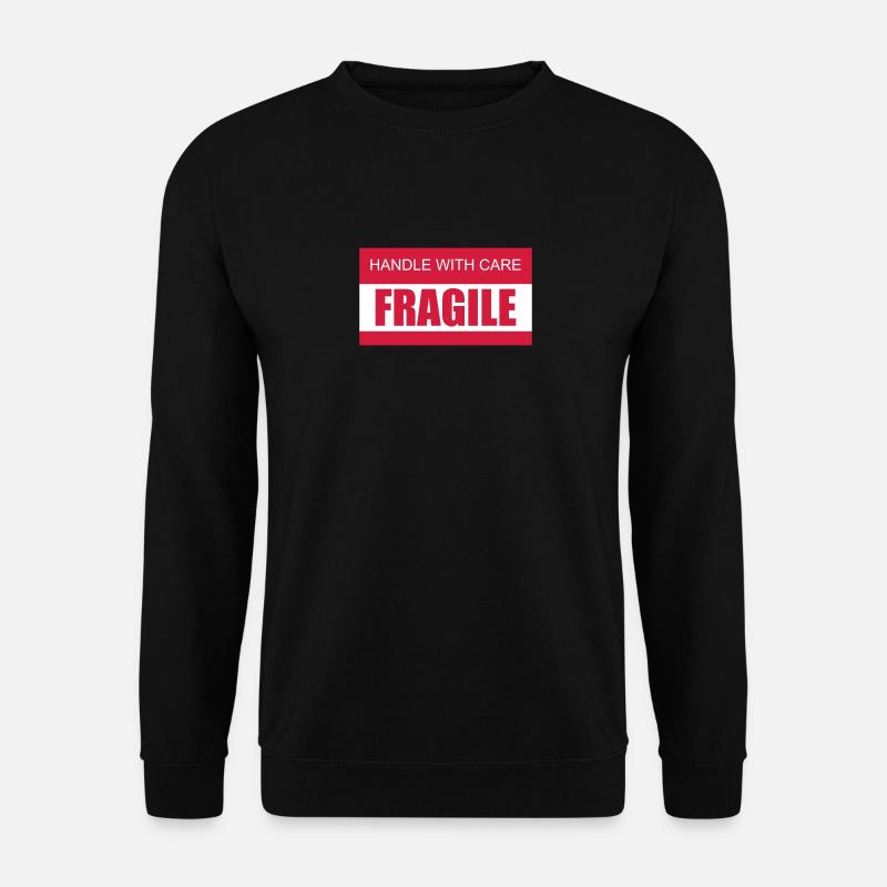 FRAGILE A manipuler avec précaution 2c - Sweat-shirt Unisexe - noir
