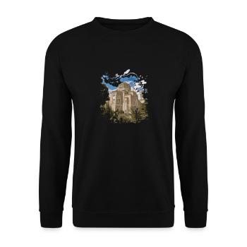 Hellas (Greece) - Unisex Sweatshirt - black - Front - Alina (178cm) & Michal (187cm)
