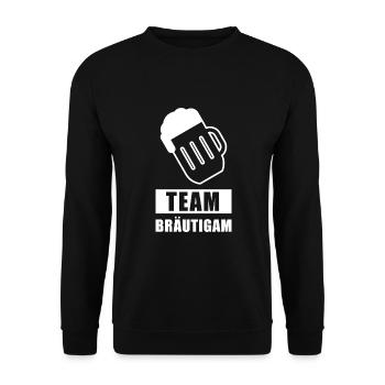 Equipe marié, enterrement de vie de garçon - Sweat-shirt Unisexe - noir - Devant - Alina (178cm) & Michal (187cm)