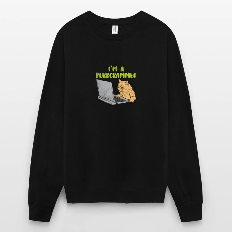 I'm A Purrgrammer For Computer Programmer Unisex Sweatshirt