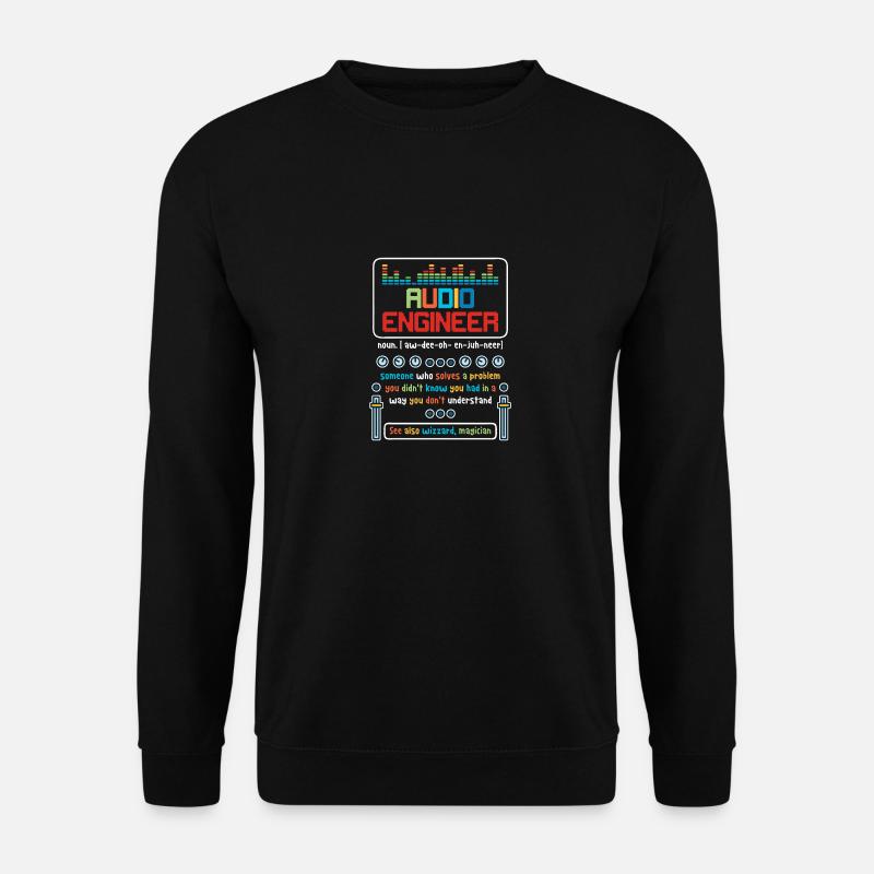 Audio Engineer Definition - Unisex Pullover - Schwarz