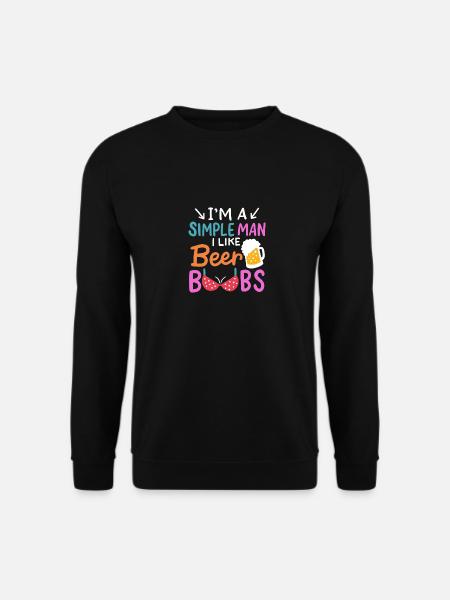 Beer And Boobs - Unisex Pullover - Schwarz