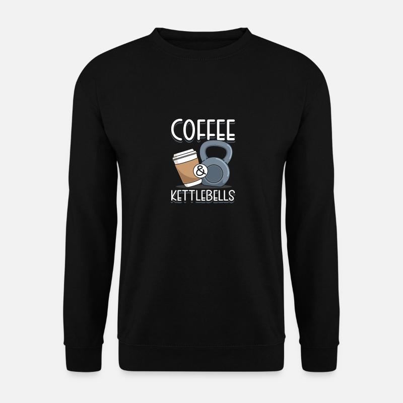 Coffee & Kettlebells - Unisex Pullover - Schwarz