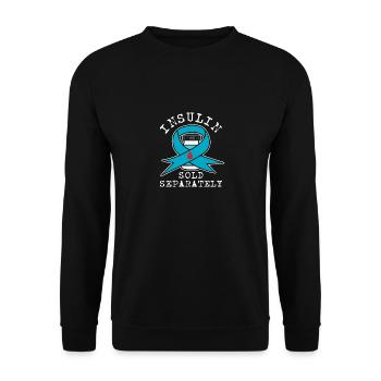 Insulin Sold Separately - Unisex Pullover - Schwarz - Vorne - Alina (178cm) & Michal (187cm)