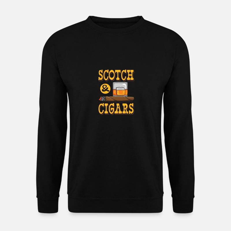 Scotch & Cigars - Unisex Pullover - Schwarz