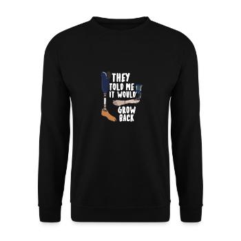 It Would Grow Back - Unisex Pullover - Schwarz - Vorne - Alina (178cm) & Michal (187cm)