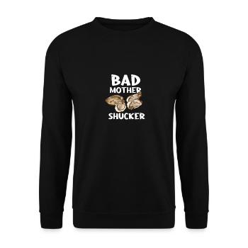Bad Mother Shucker - Unisex Pullover - Schwarz - Vorne - Alina (178cm) & Michal (187cm)