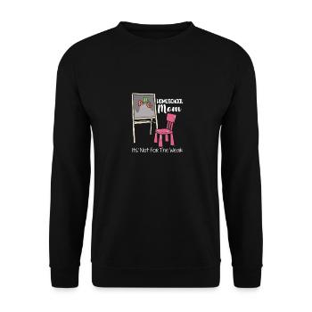 Its' Not For The Weak - Unisex Pullover - Schwarz - Vorne - Alina (178cm) & Michal (187cm)