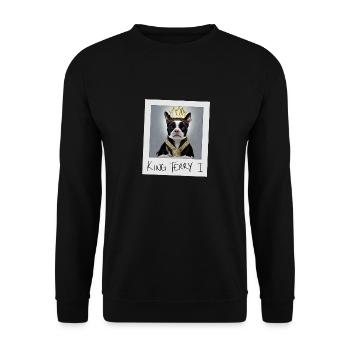 König Terry I. - Unisex Pullover - Schwarz - Vorne - Alina (178cm) & Michal (187cm)