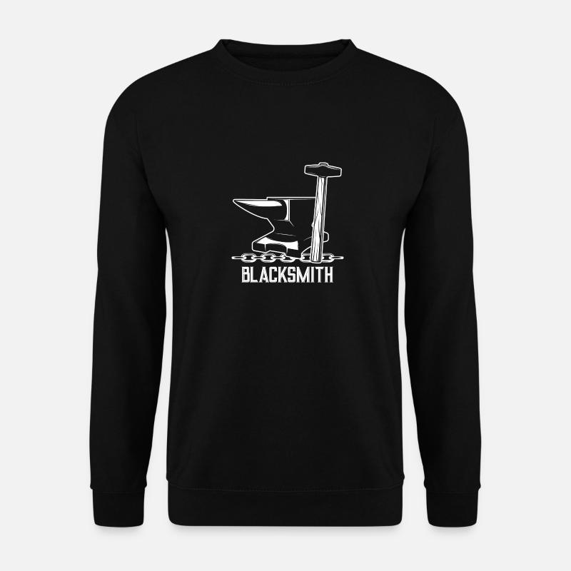Schmied Hammer Amboss - Unisex Pullover - Schwarz