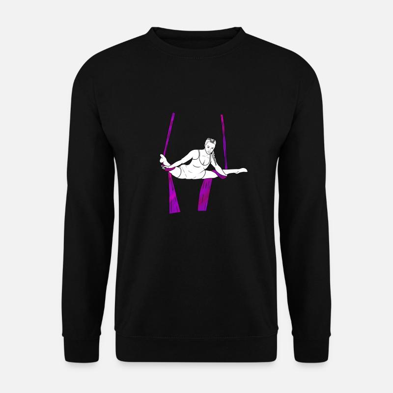 Aerial Silk Straddle - Unisex Sweatshirt - black