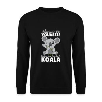 Sei immer du selbst, es sei denn, du kannst ein - Unisex Pullover - Schwarz - Vorne - Alina (178cm) & Michal (187cm)