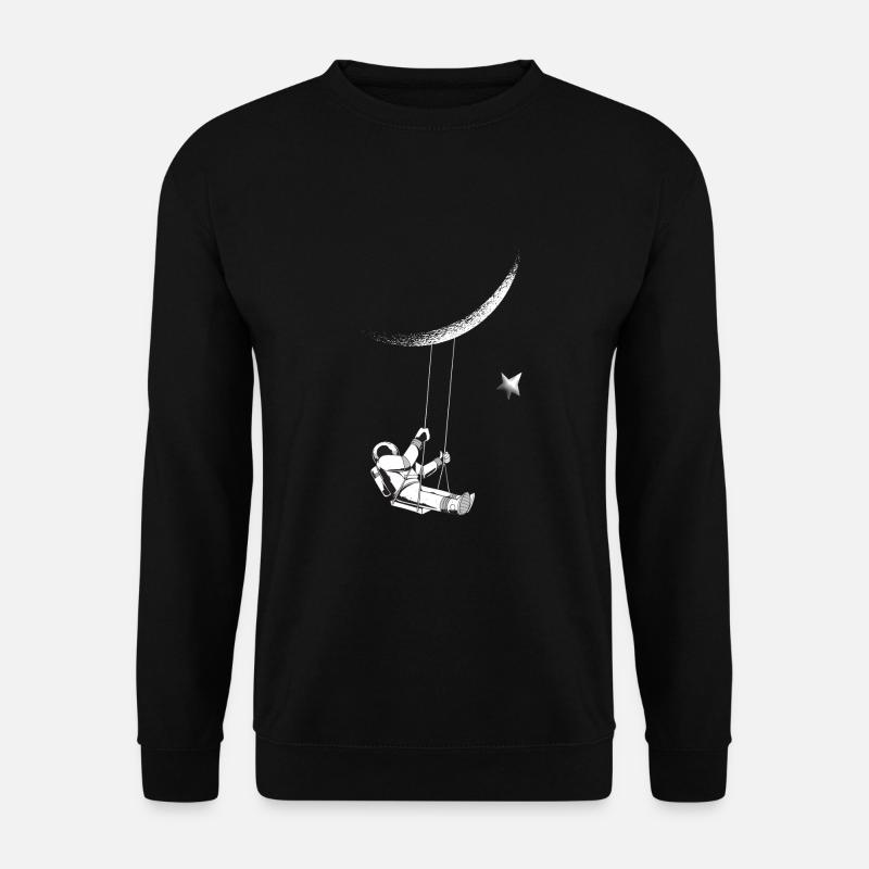 Astronaut moon - Unisex Sweatshirt - black