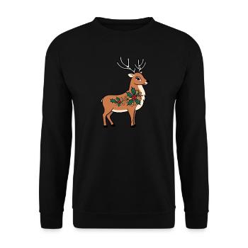 Renne - Sweat-shirt Unisexe - noir - Devant - Alina (178cm) & Michal (187cm)
