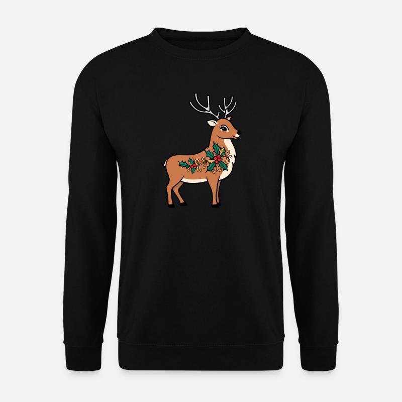 Reindeer - Unisex Sweatshirt - black