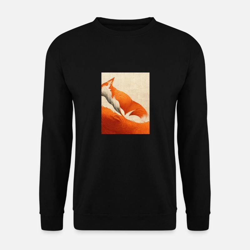 Abstract fox in nature - Unisex Sweatshirt - black
