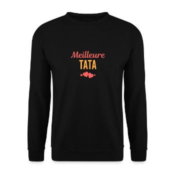 Meilleure Tata - Sweat-shirt Unisexe - noir - Devant - Alina (178cm) & Michal (187cm)