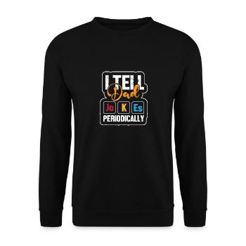 Periodic table - Unisex Sweatshirt - black - Front - Alina (178cm) & Michal (187cm)