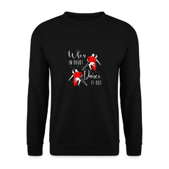 Salsa Dancer Dancer - Unisex Sweatshirt - black - Front - Alina (178cm) & Michal (187cm)