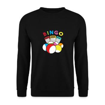 Bingo - Unisex Pullover - Schwarz - Vorne - Alina (178cm) & Michal (187cm)