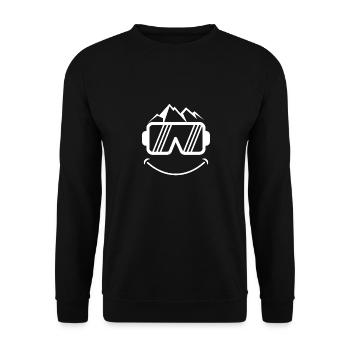 Skibrille für Skifahrer im Skiurlaub - Unisex Pullover - Schwarz - Vorne - Alina (178cm) & Michal (187cm)
