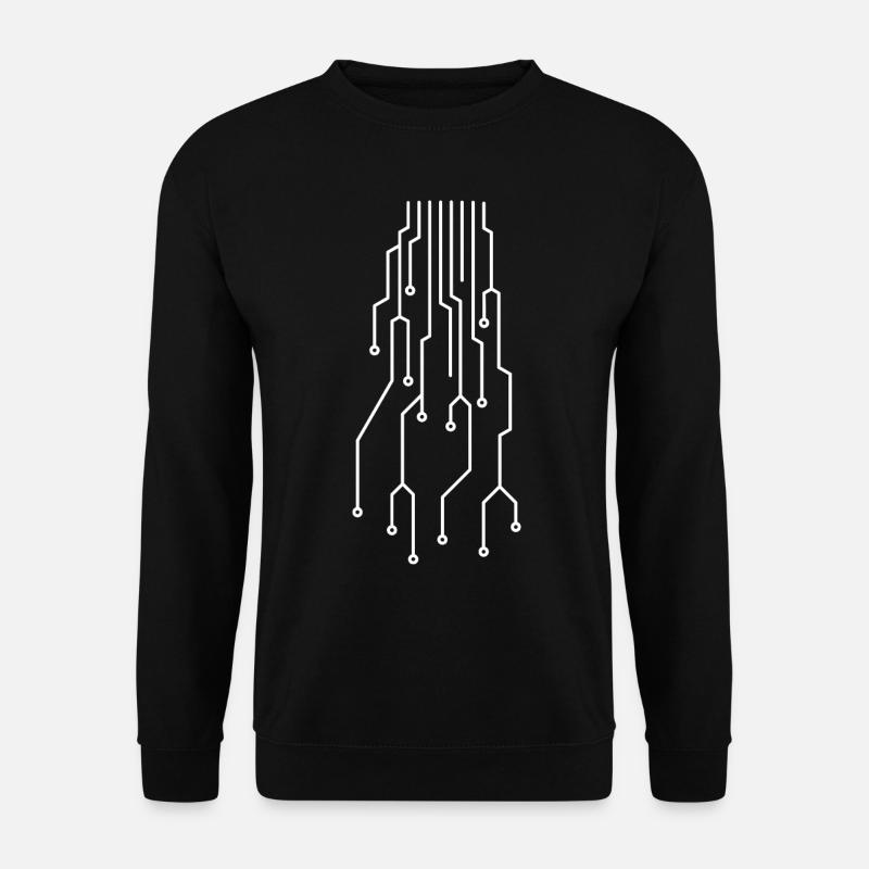 Futuristische Computer Platine - Unisex Pullover - Schwarz