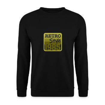 1985 - Unisex Pullover - Schwarz - Vorne - Alina (178cm) & Michal (187cm)