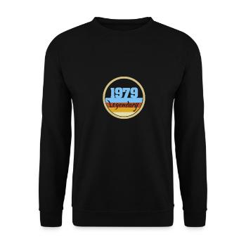 Legendary 1979 - Unisex Pullover - Schwarz - Vorne - Alina (178cm) & Michal (187cm)