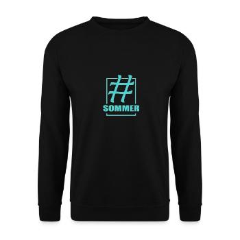 Sommer - Unisex Pullover - Schwarz - Vorne - Alina (178cm) & Michal (187cm)