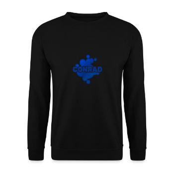 Geschenk für Conrad - Unisex Pullover - Schwarz - Vorne - Alina (178cm) & Michal (187cm)