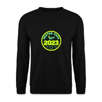 Vater 2023 - Unisex Pullover - Schwarz - Vorne - Alina (178cm) & Michal (187cm)