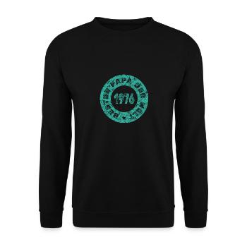 Jahr 1976 - Unisex Pullover - Schwarz - Vorne - Alina (178cm) & Michal (187cm)