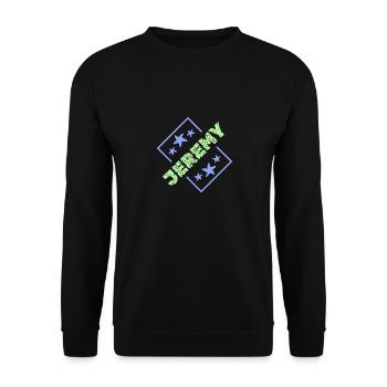 Gift for Jeremy - Unisex Sweatshirt - black - Front - Alina (178cm) & Michal (187cm)