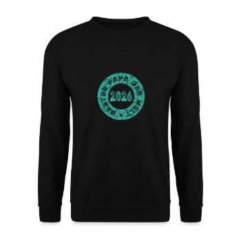 Jahr 2026 - Unisex Pullover - Schwarz - Vorne - Alina (178cm) & Michal (187cm)