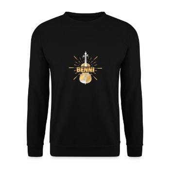 Violin Benni - Unisex Sweatshirt - black - Front - Alina (178cm) & Michal (187cm)