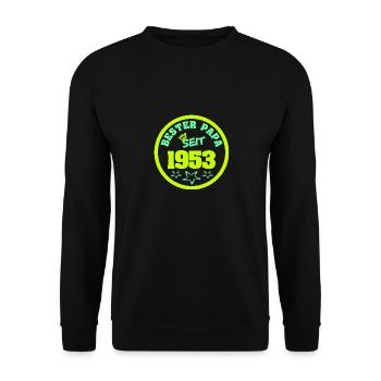 Vater 1953 - Unisex Pullover - Schwarz - Vorne - Alina (178cm) & Michal (187cm)