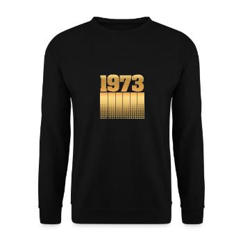 1973 - Unisex Pullover - Schwarz - Vorne - Alina (178cm) & Michal (187cm)