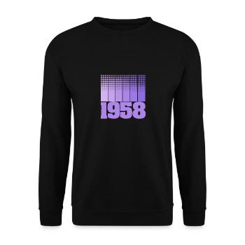 1958 - Unisex Sweatshirt - black - Front - Alina (178cm) & Michal (187cm)