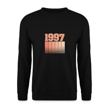 Year 1997 - Unisex Sweatshirt - black - Front - Alina (178cm) & Michal (187cm)