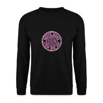 Mama 2014 - Unisex Pullover - Schwarz - Vorne - Alina (178cm) & Michal (187cm)