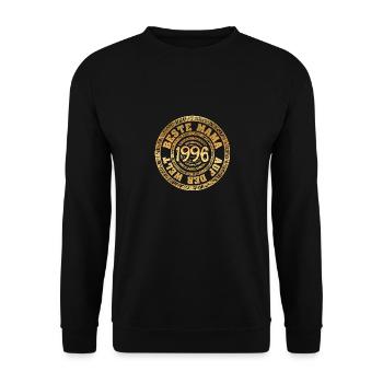 Jahr 1996 - Unisex Pullover - Schwarz - Vorne - Alina (178cm) & Michal (187cm)