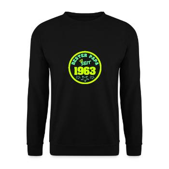 Jahr 1963 - Unisex Pullover - Schwarz - Vorne - Alina (178cm) & Michal (187cm)
