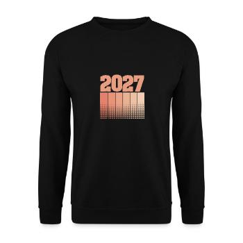 Drôle 2027 - Sweat-shirt Unisexe - noir - Devant - Alina (178cm) & Michal (187cm)