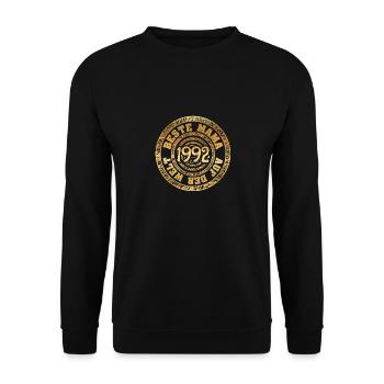 Mutter 1992 - Unisex Pullover - Schwarz - Vorne - Alina (178cm) & Michal (187cm)
